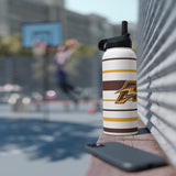 JAYTB Basketball Stainless Steel Water Bottle, Standard Lid