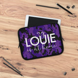 Purple camo left it at home Laptop Sleeve