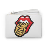 Leo world tour white clutch bag