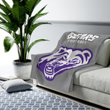 Royalton bears football Velveteen Plush Blanket