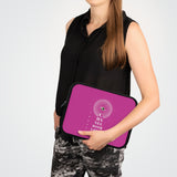 Hot pink eye chart Laptop Sleeve