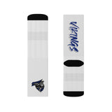 WHITE Vikings Sublimation Socks