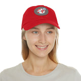 Internationals Dad Hat with Leather Patch (Round)