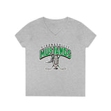 Strongsville hockey Ladies' V-Neck T-Shirt