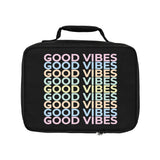 Good vibes black Lunch Bag