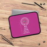 Hot pink eye chart Laptop Sleeve