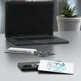 Saffiano lake life Leather Card Holder