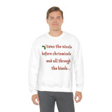 'twas the nizzle Unisex Heavy Blend™ Crewneck Sweatshirt