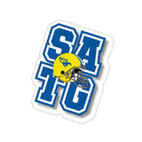 SATG FOOTBALL - CAR DECAL - Water Resistant Die-Cut Sticker