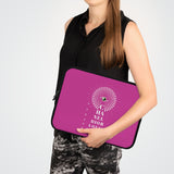 Hot pink eye chart Laptop Sleeve