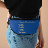 Royal blue fluent Italian Fanny pack
