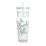 The Beverly Hills Plastic Tumbler with Straw