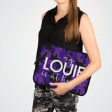 Purple camo left it at home Laptop Sleeve