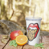 Leo world tour Plastic Tumbler with Straw