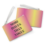More issues than vogue ombré pink Clutch Bag