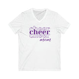 CHEER CHEER CHEER Mom - Unisex Jersey Short Sleeve V-Neck Tee
