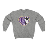 Bears Soccer Heart Unisex Heavy Blend™ Crewneck Sweatshirt
