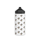 Bees all over Stainless Steel Water Bottle, Standard Lid