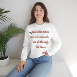 'twas the nizzle Unisex Heavy Blend™ Crewneck Sweatshirt