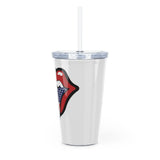 American world tour Plastic Tumbler with Straw