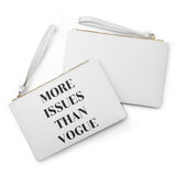 White more issues than vogue clutch
