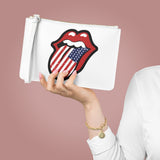 American world tour white Clutch Bag