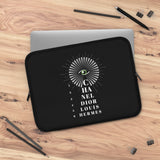 Black eye chart Laptop Sleeve
