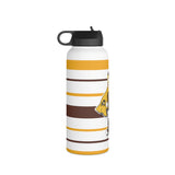Wrestling MJHS Stainless Steel Water Bottle, Standard Lid