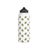 Medina Bees Stainless Steel Water Bottle, Standard Lid
