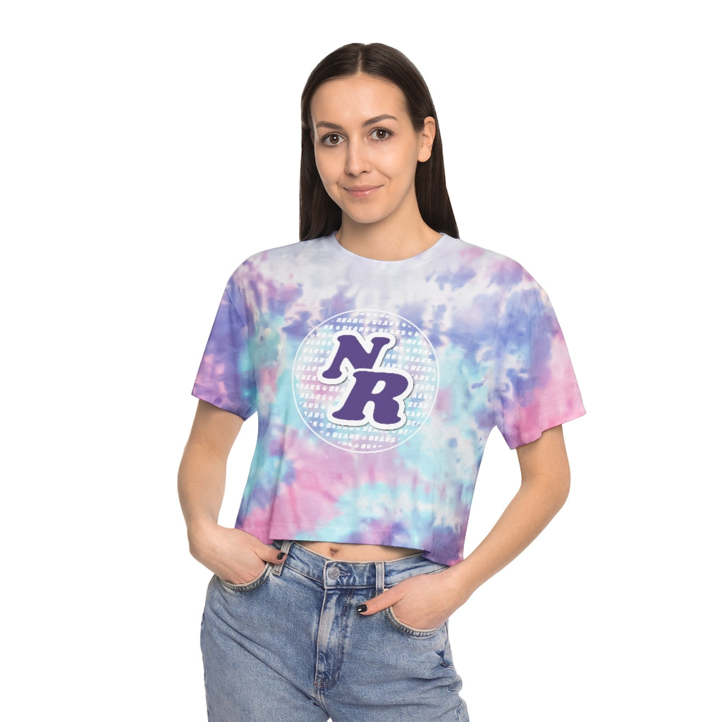 47 Brand / Women's Chicago Bears Tie Dye Tubular Cropped Tie Dye T-Shirt