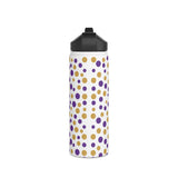 Bears Soccer Heart Stainless Steel Water Bottle, Standard Lid