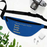Royal blue fluent Italian Fanny pack