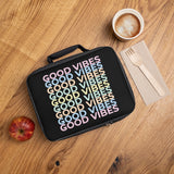 Good vibes black Lunch Bag