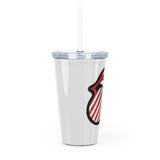 American world tour Plastic Tumbler with Straw