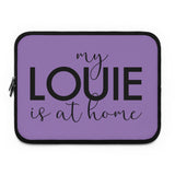 Purple my Louie is at home Laptop Sleeve
