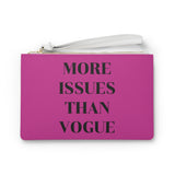 Hot pink more issues than vogue clutch