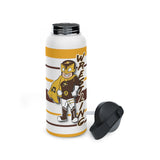 Wrestling MJHS Stainless Steel Water Bottle, Standard Lid