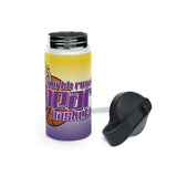 Bears Basketball Scratch Stainless Steel Water Bottle, Standard Lid