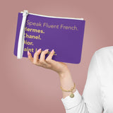 Fluent French Purple Clutch