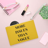 Yellow more issues than vogue clutch bag