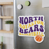 Bears Basketball Groovy Kiss-Cut Magnets