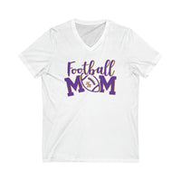 NR Football Mom Unisex Jersey Short Sleeve V-Neck Tee
