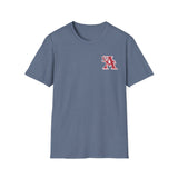 St. Ambrose Chest Print Unisex Tri-Blend Crew Tee