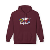 Eagles Splash Baseball Unisex Midweight Softstyle Fleece Hoodie