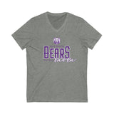 Bears Baseball Mom V-neck Unisex Jersey Short Sleeve