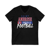 St.Ambrose Football Unisex Jersey Short Sleeve V-Neck Tee