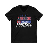 St.Ambrose Football Unisex Jersey Short Sleeve V-Neck Tee