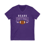 '24 Bears Football V-neck Unisex Jersey Short Sleeve