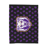 Bear Paw Velveteen Plush Blanket