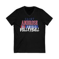 St.Ambrose Volleyball Unisex Jersey Short Sleeve V-Neck Tee